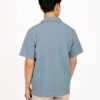 Olaf Hussein Seersucker Shirt SS Storm Blue -Quality Fashion Clothing Store image 989