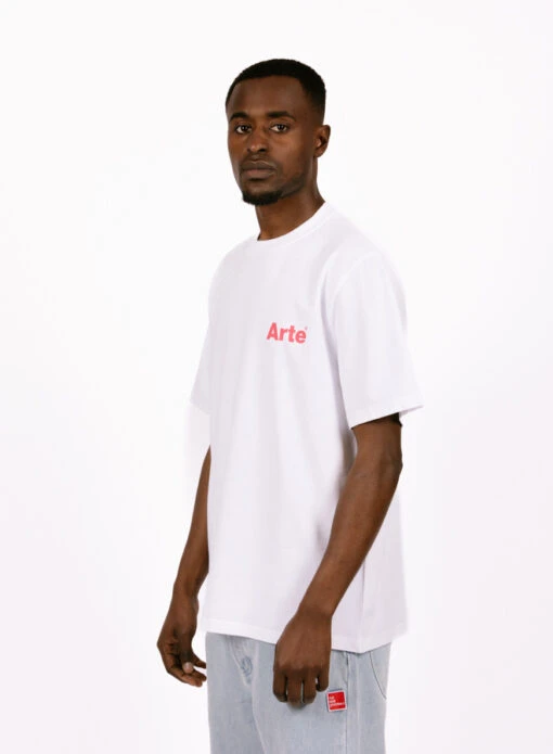 Arte Teo Back Heart T-shirt White - Image 2