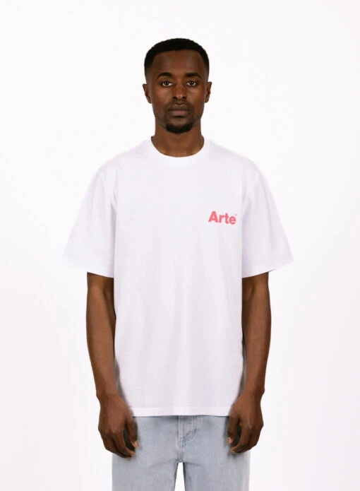 Arte Teo Back Heart T-shirt White - Image 3