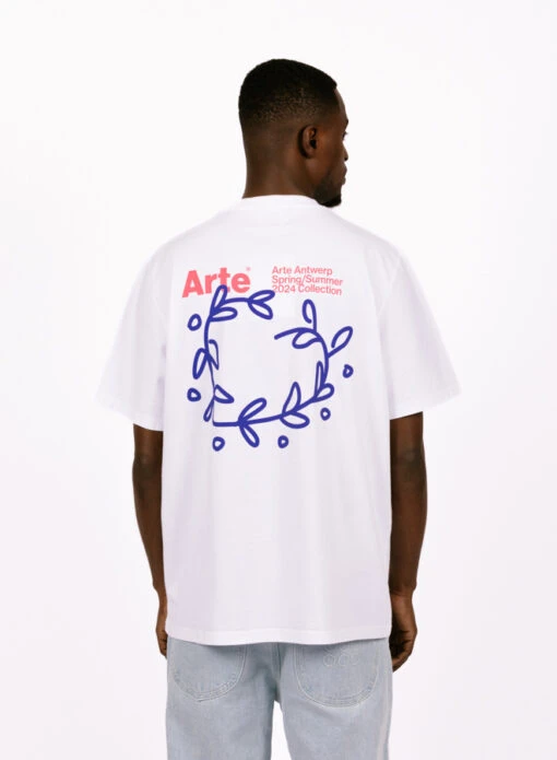 Arte Teo Back Heart T-shirt White - Image 4