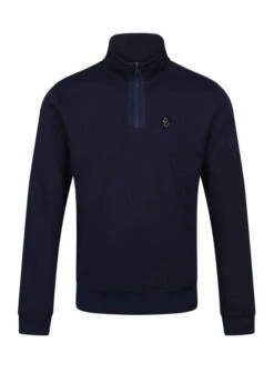Luke Mainline Full Hardy Zip Sweatshirt Dark Navy Dark Navy