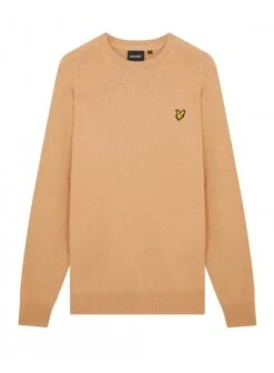 Lyle & Scott Cotton Merino Crew Neck Jumper Cairngorms Khaki Cairngorms Khaki