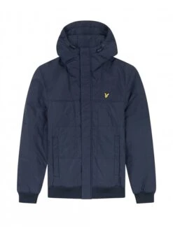 Lyle & Scott Quilted Bomber Jacket Dark Navy Dark Navy