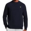 Lyle & Scott Shaker Stitch Mock Neck Jumper Dark Navy Dark Navy -Quality Fashion Clothing Store lyle scott shaker stitch mock neck jumper dark navy p11231 13517 medium