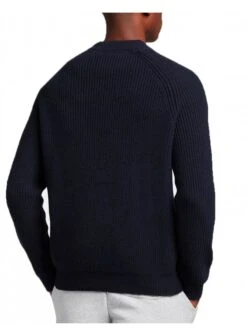 Lyle & Scott Shaker Stitch Mock Neck Jumper Dark Navy Dark Navy -Quality Fashion Clothing Store lyle scott shaker stitch mock neck jumper dark navy p11231 13519 medium
