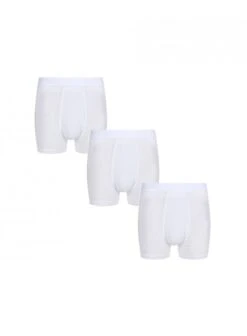 Pringle 3 Pack Men's 95% Modal Hipster Trunks White White