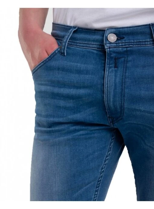 Replay Anbass Mens Powerstretch Jeans Mid Blue 009 009 - Image 3