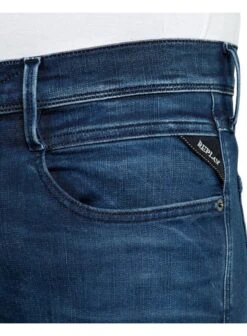 Replay Hyperflex Slim Fit Anbass Clouds Jean - Medium Blue Blue -Quality Fashion Clothing Store replay hyperflex slim fit anbass clouds jean medium blue p9607 10290 medium