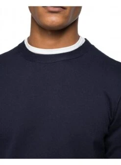 Replay Mens Cotton Crew Neck Jumper Dark Navy Dark Navy -Quality Fashion Clothing Store replay mens cotton crew neck jumper dark navy p10601 12211 medium