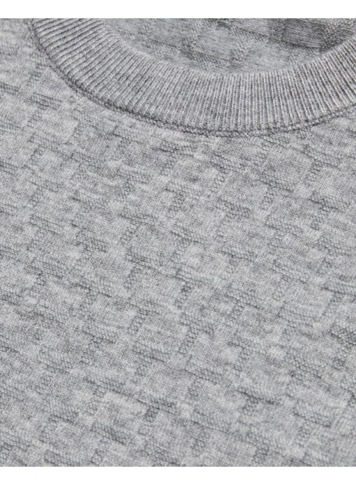Ted Baker Loung Mens Long Sleeve Jumper Grey Marl Grey Marl - Image 3